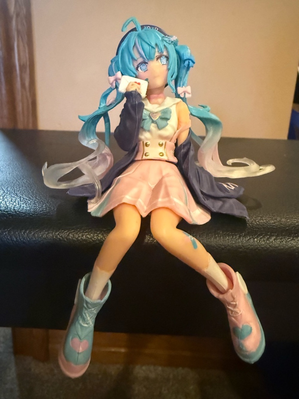 Pastel Blue & Pink Anime Style Action Figure - Brand: